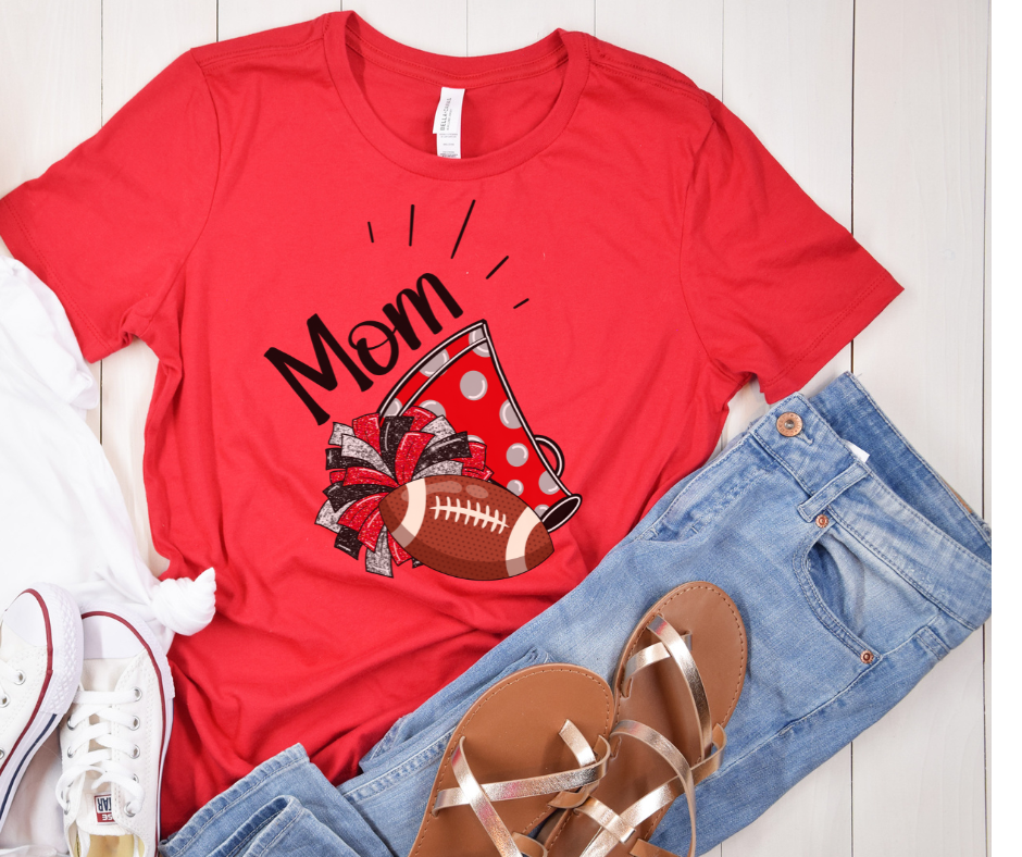 Cheer Mom Football Red 2