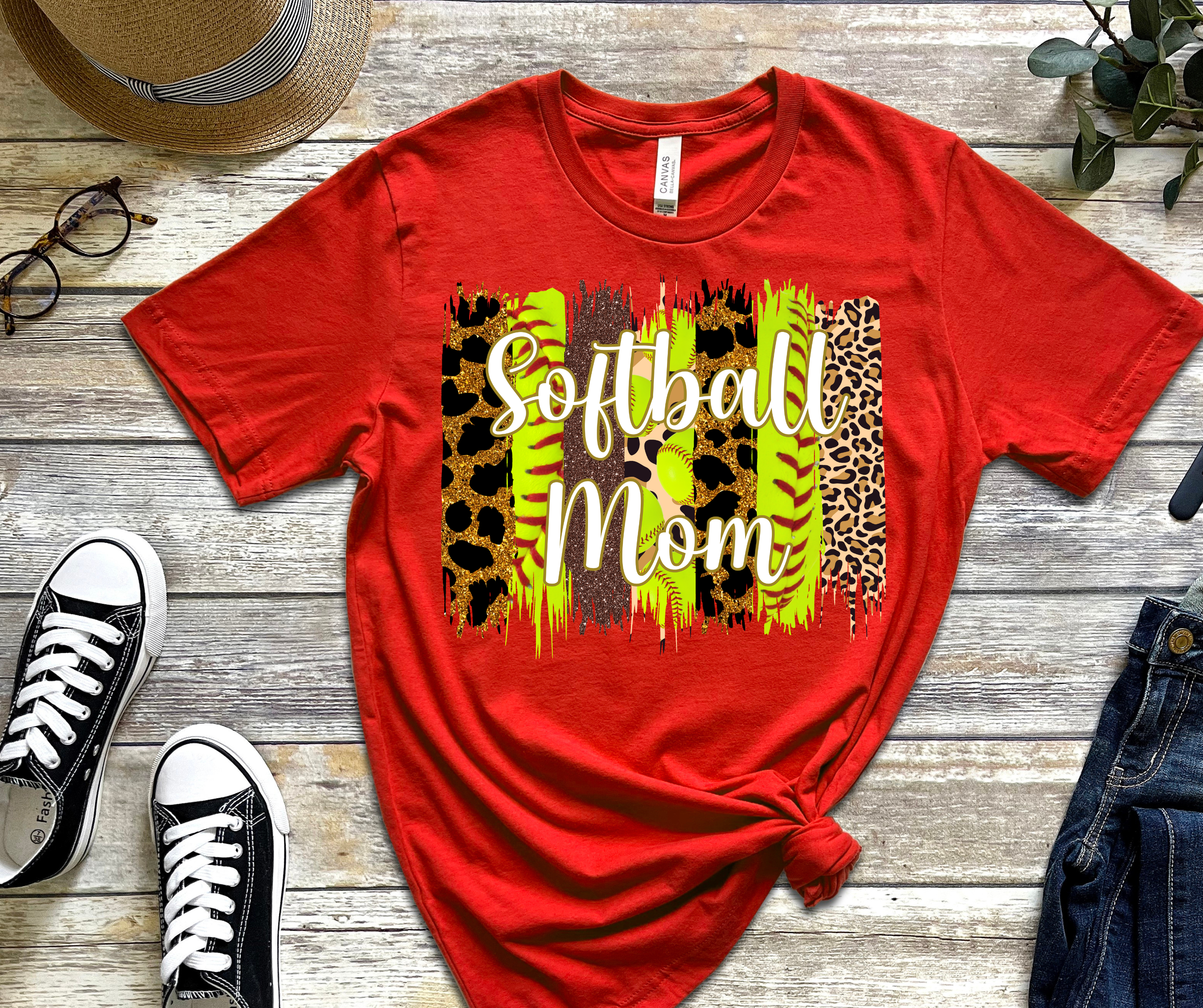 Softball Mom Leopard